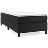 vidaXL Boxspring posteľ s matracom čierna 100x200 cm umel&aacute; koža