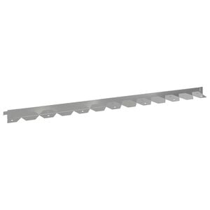 vidaXL Obrubn&iacute;k tr&aacute;vnika 10 pcs 102 x 4 x 4 cm Oceľ Strieborn&aacute;