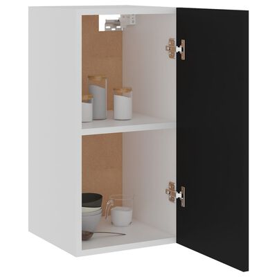 vidaXL Závesná skrinka, čierna 29,5x31x60 cm, kompozitné drevo