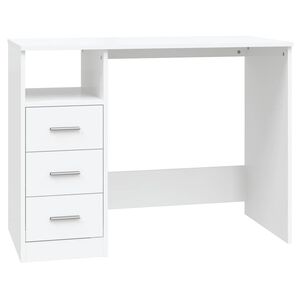 vidaXL Stol&iacute;k so z&aacute;suvkami biely 102x50x76 cm spracovan&eacute; drevo