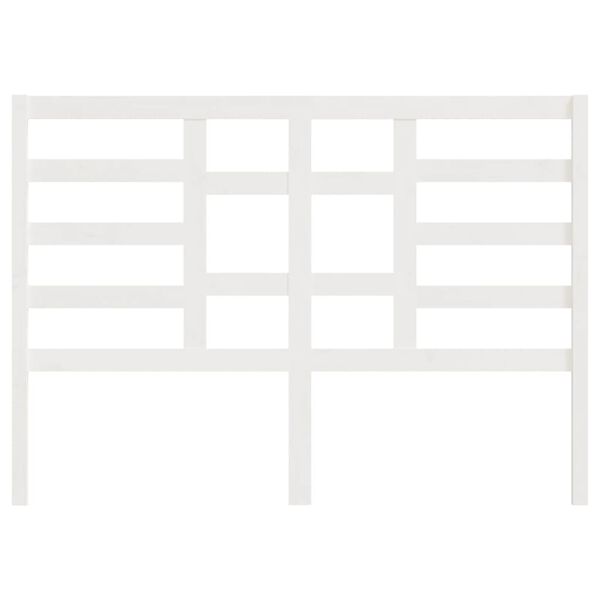 vidaXL Čelo postele biele 146x4x104 cm mas&iacute;vna borovica