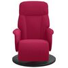 vidaXL Skl&aacute;pacie kreslo s podnožkou v&iacute;novočerven&eacute; zamat