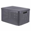 Curver &Uacute;ložn&yacute; box s vekom Style L 30 l metalick&yacute; strieborn&yacute;