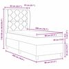 vidaXL Posteľ s pružinov&yacute;m r&aacute;mom Svetlosiv&aacute; 80 x 200 cm l&aacute;tka