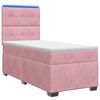 vidaXL Posteľ boxspring s matracom Ružov&aacute; 90 x 200 cm Zamat