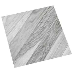 vidaXL Samo-lepiace podlahov&eacute; dosky &Scaron;ed&yacute; pruhovan&yacute; 30,5 x 30,5 cm