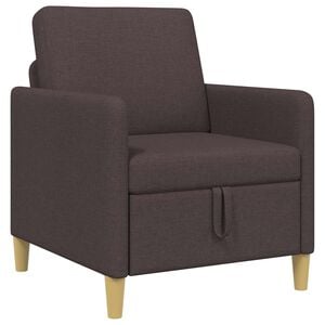 vidaXL Sofa s &uacute;ložn&yacute;m priestorom Tmavohned&aacute; 72 x 78 x 87 cm Polyester