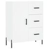 vidaXL Komoda biela 69,5x34x90 cm kompozitn&eacute; drevo