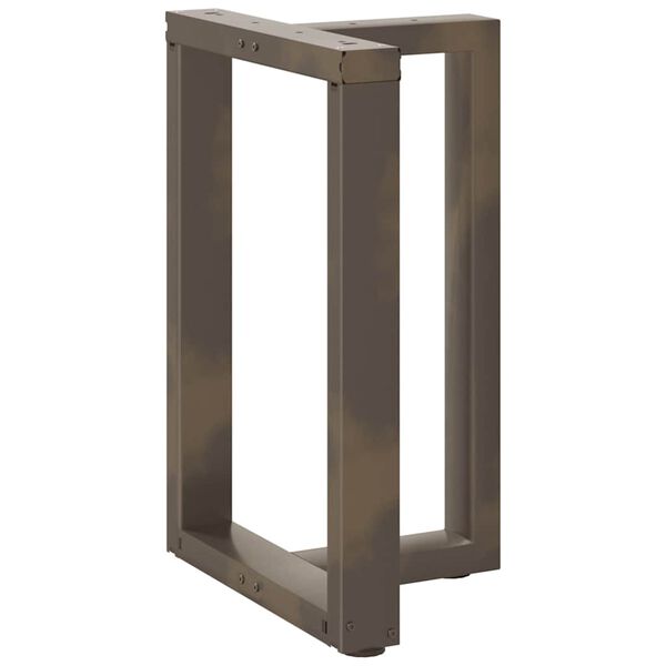 vidaXL Nohy k jed&aacute;lensk&eacute;mu stolu v tvare T, 2 ks, čierne, 50x35x(72-73) cm, oceľ