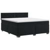 vidaXL Posteľ boxspring s matracom Čierna 180 x 200 cm Zamat