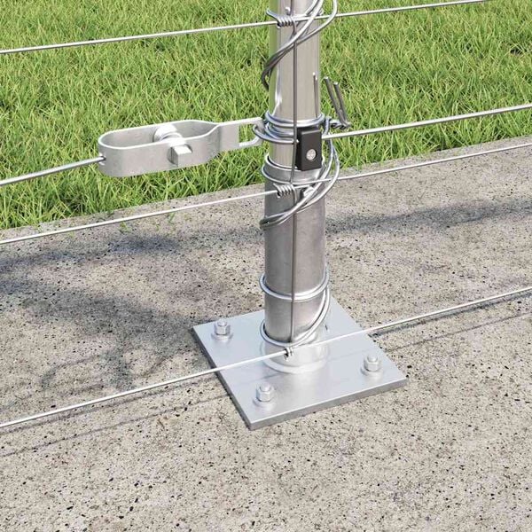 vidaXL Stĺp na plot. Zinkovaný 50 x 1,2 m Oceľ