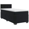 vidaXL Posteľ boxspring s matracom Čierna 90 x 200 cm Zamat