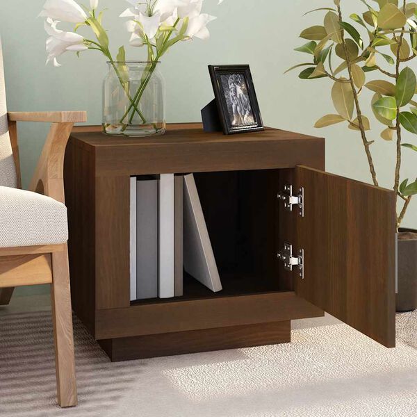 vidaXL Konferenčn&yacute; stol&iacute;k hned&yacute; dub 51x50x45 cm spracovan&eacute; drevo