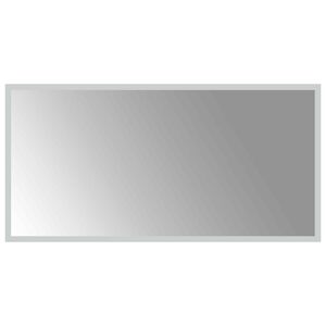vidaXL Zrkadlo do k&uacute;peľne s LED Priehľadn&aacute; 80 x 40 cm tvrden&eacute; sklo