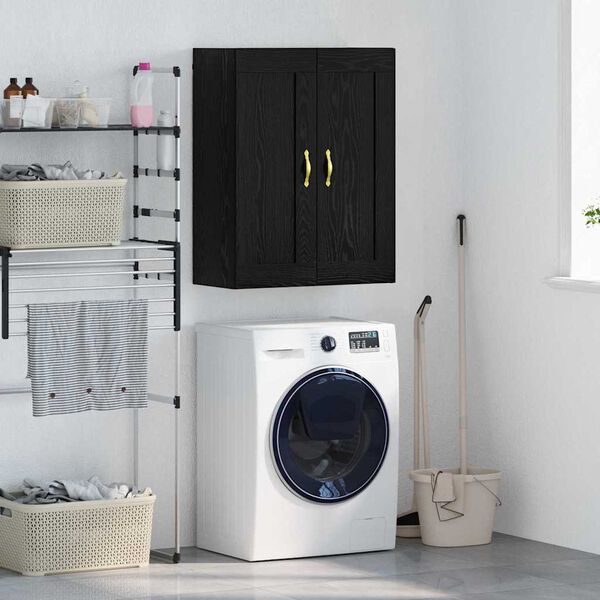 vidaXL N&aacute;stenn&aacute; skrinka Čierny dub 69,5 x 34 x 90 cm Kompozitn&eacute; drevo