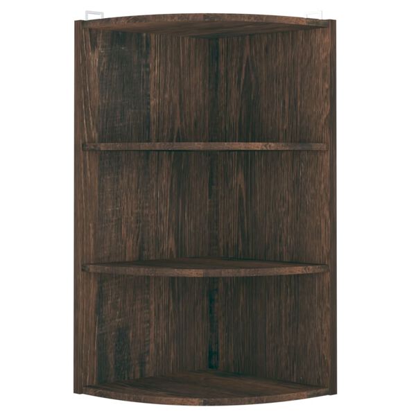 vidaXL N&aacute;stenn&aacute; rohov&aacute; polica &uacute;den&yacute; dub 30x31,5x60 cm drevotrieska