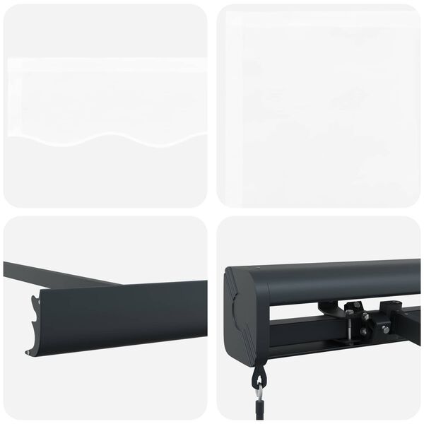 vidaXL Zatemniteľná markíza Biela 350 x 250 cm Textil a kov