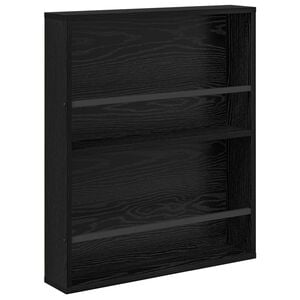 vidaXL Reg&aacute;l na časopisy Čierny dub 60 x 12 x 70 cm Kompozitn&eacute; drevo