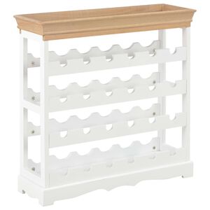 vidaXL Skrinka na v&iacute;no, biela 70x22,5x70,5 cm, MDF