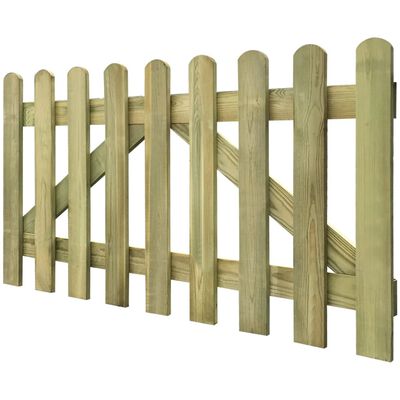 vidaXL Latková plotová brána 2 ks, impregnované drevo 300x80 cm