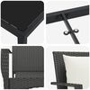 vidaXL Záhradný jedálenský set s vankúšom 9 pcs Čierna polyratan