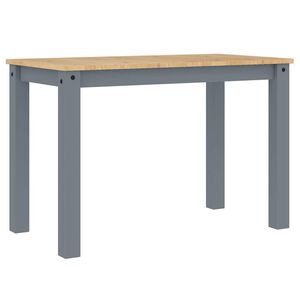 vidaXL Jed&aacute;lensk&yacute; st&ocirc;l PANAMA siv&yacute; 112x60x75 cm borovicov&yacute; mas&iacute;v
