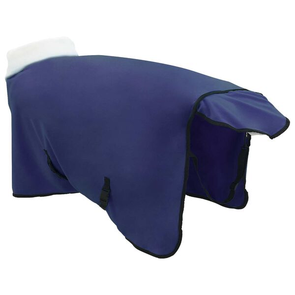 vidaXL Pl&aacute;&scaron;ť pre kone N&aacute;morn&iacute;cka modr&aacute; 85 cm Pol&aacute;rna fleece