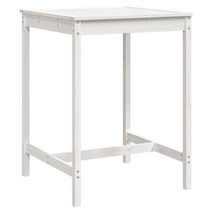 vidaXL Z&aacute;hradn&yacute; stol&iacute;k biely 82,5x82,5x110 cm borovicov&yacute; mas&iacute;v