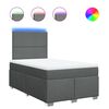 vidaXL Boxspring posteľ s matracom tmavosiv&yacute; 120x200 cm l&aacute;tka