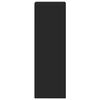 vidaXL Vysoká skrinka čierna 40x41x124 cm kompozitné drevo