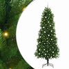 vidaXL Vianočn&yacute; stromček s 300 LED-i so stojanom Zelen&aacute; 240 cm PE