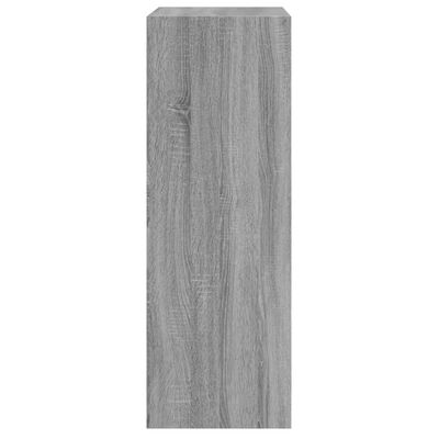 vidaXL Botník sivý sonoma 60x34x96,5 cm kompozitné drevo
