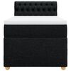 vidaXL Posteľný rám boxspring s matracom čierny 90x200 cm látka