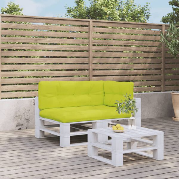 vidaXL Podložky na paletov&yacute; n&aacute;bytok 3 ks, jasnozelen&eacute;, l&aacute;tka