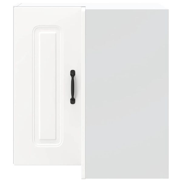 vidaXL Kuchynsk&aacute; n&aacute;stenn&aacute; rohov&aacute; skrinka Kalmar biela kompozitn&eacute; drevo