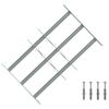 vidaXL Zabezpečovacia mriežka na okn&aacute; s 3 priečkami 3 pcs 430-740 mm