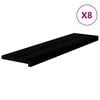 vidaXL Schodiskov&eacute; stupne 8 ks hnedočiern&aacute; 100x25x2 cm dubov&yacute; mas&iacute;v