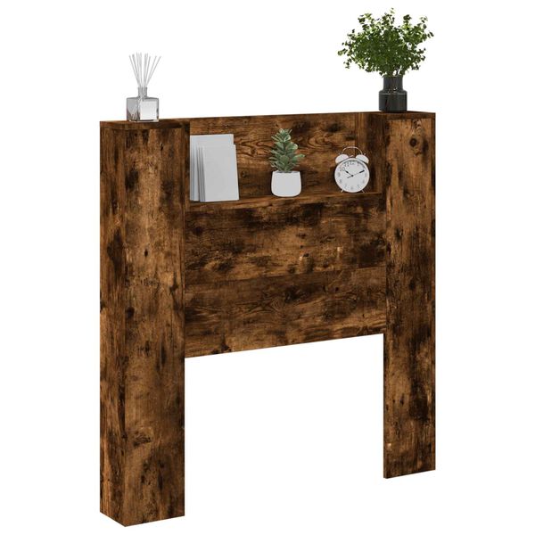 vidaXL Zadné čelo Dymová dub 100 x 16,5 x 103,5 cm Kompozitné drevo