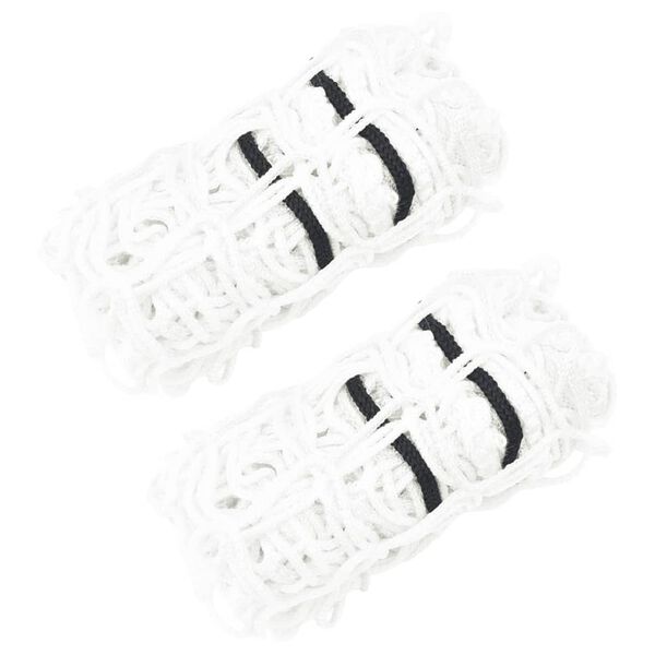 vidaXL Okružn&aacute; sieťka na seno 2ks biela 100x100 cm PP