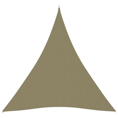 vidaXL Tieniaca plachta oxfordská látka trojuholníková 5x6x6 m béžová