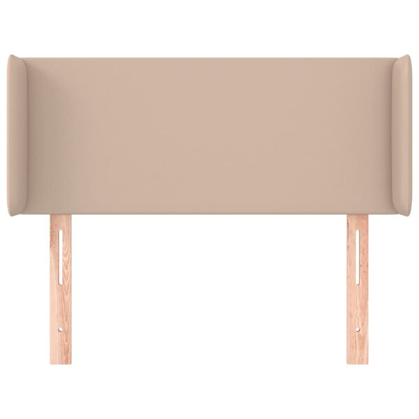 vidaXL Čelo postele so z&aacute;hybmi kapuč&iacute;nov&eacute; 103x16x78/88 cm umel&aacute; koža