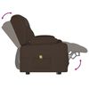 vidaXL 2-miestne sklápacie masážne kreslo+držiaky na poháre, hnedé