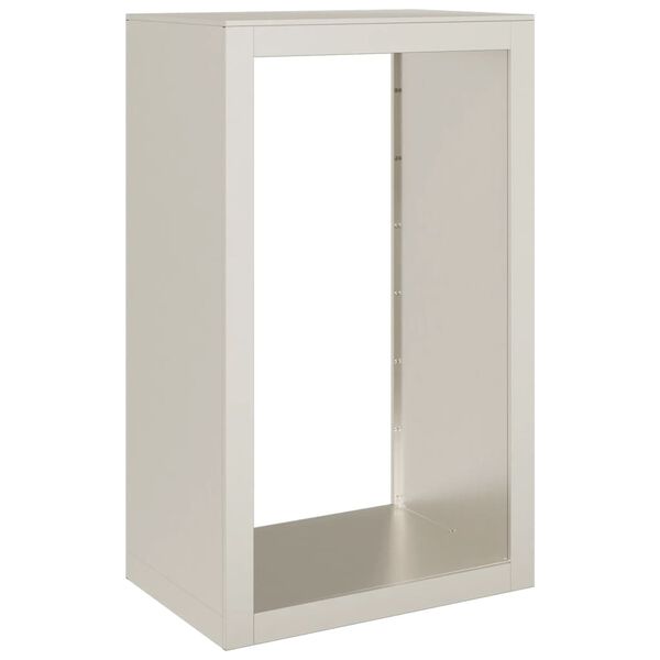 vidaXL Reg&aacute;l na krbov&eacute; drevo Oceľ odoln&aacute; voči poveternostn&yacute;m vplyvom