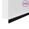 vidaXL Samolepiace tesnenia dver&iacute; s kefou 12 pcs Biela 100 cm