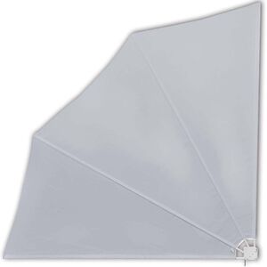 vidaXL Skladacia bočn&aacute; mark&iacute;za na balk&oacute;n, siv&aacute; 140x140 cm