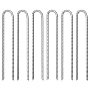 vidaXL Stanov&eacute; kol&iacute;ky 6 ks 41,5 cm &Oslash;12 mm pozinkovan&aacute; oceľ