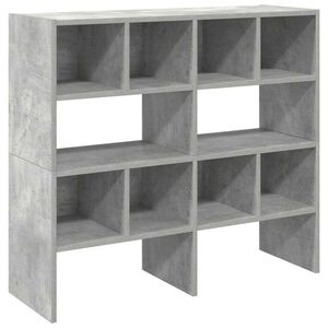 vidaXL Stojany na top&aacute;nky 2 ks stohovateľn&eacute; bet&oacute;novo siv&eacute; 89,5x30x40cm