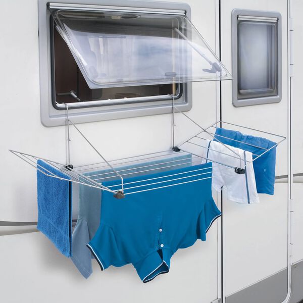 Tomado Závesný sušiak Tilburg 12 m, strieborný