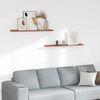 vidaXL Stenn&aacute; polica 2 pcs Červen&aacute; 100 x 9 x 3 cm Kompozitn&eacute; drevo