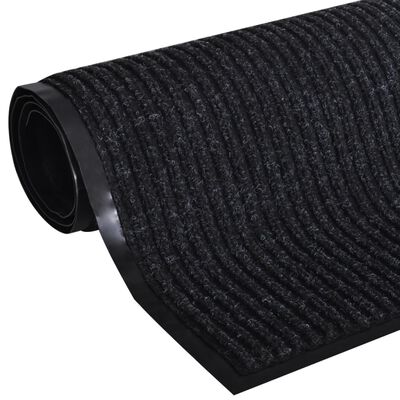 Čierna PVC rohožka, 120 x 180 cm